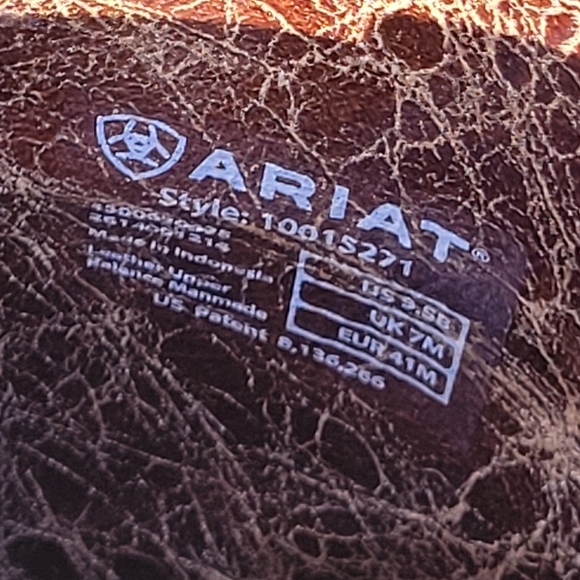 Ariat Dress Boots 9.5 Tan Multi - Picture 5 of 7